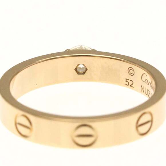 CARTIER 18k Gold Diamond Love Ring - Picture 6 of 10